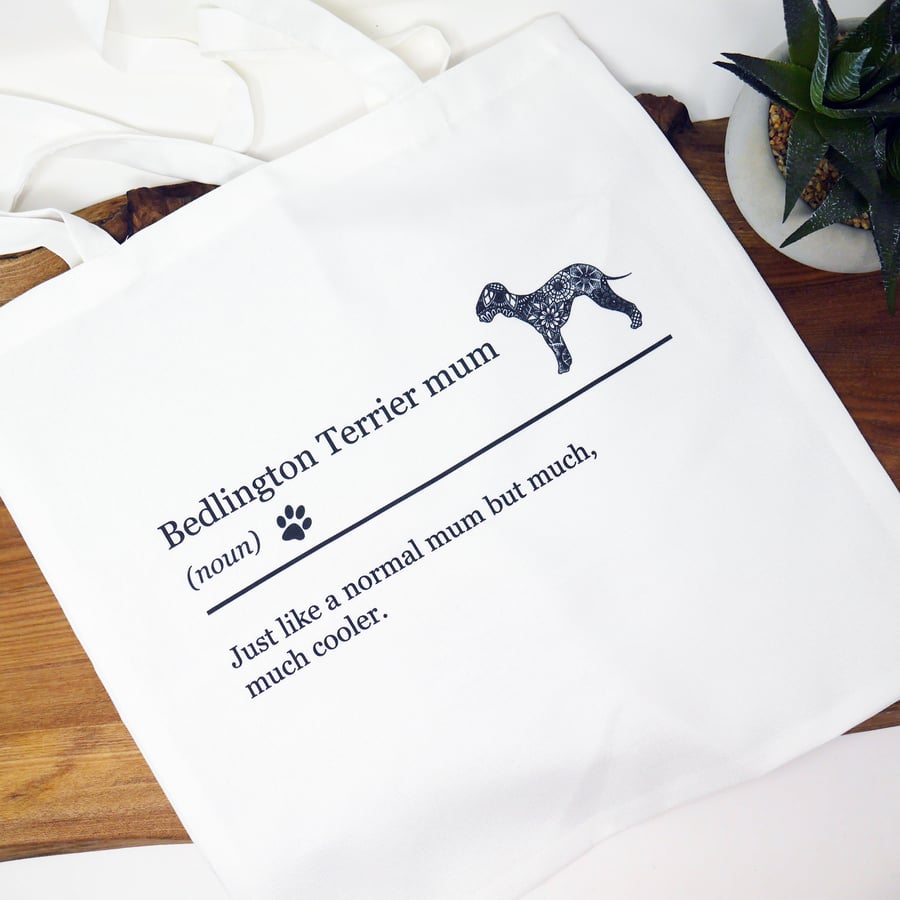 Bedlington Terrier, Bedlington Terrier Gift, Dog Lover, Bedlington Terrier Bag, 