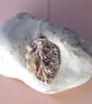 Fine silver beech leaf necklace - Image 1