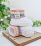 Rainbow Baby Crochet Booties – Newborn to 6 Months