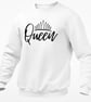 Queen Jumper Sweatshirt Girlfriend Wife Pullover Valentines Anniversary Partner  - Image 1