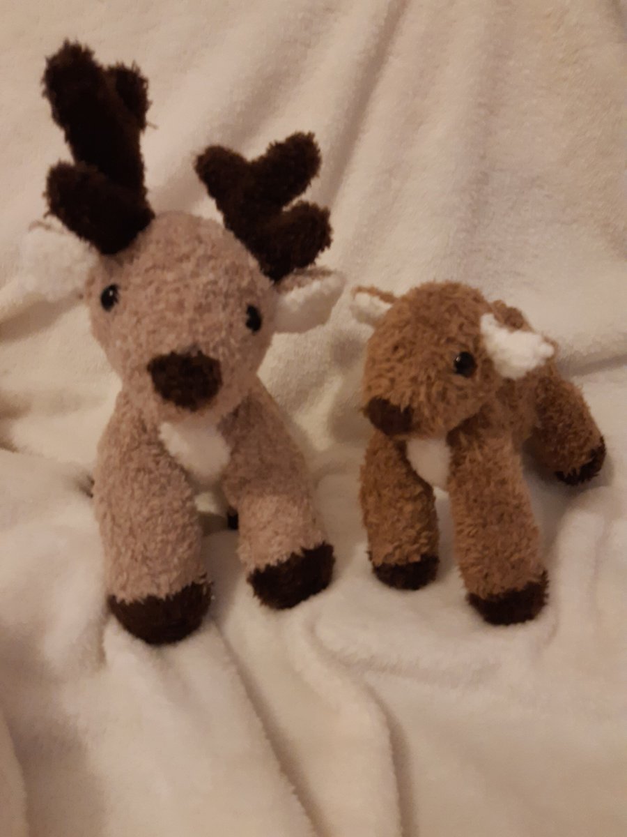 Hand knitted Supersoft Reindeer Toy