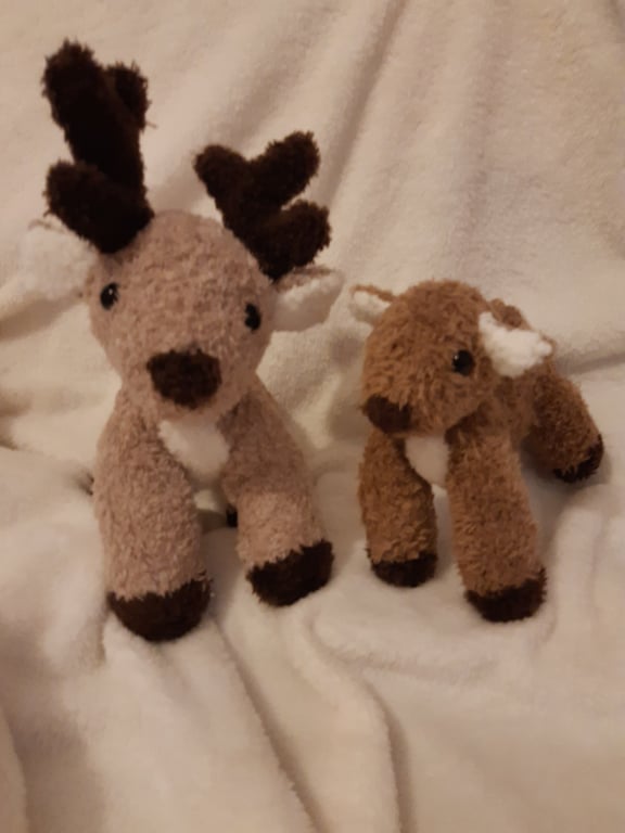 Hand knitted Supersoft Reindeer Toy