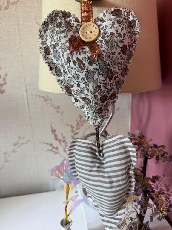 Hand made lavender hearts 