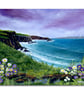 Original Painting: "Rocky Sea View" 12x9"