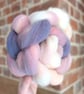 Hand Dyed Targhee Top 102g Spinning Fibre - Petal - Image 2