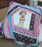 5 Machine Embroidered Fabric Squares, Ready to Use in Home Decor, Soft Crafts. - Image 6