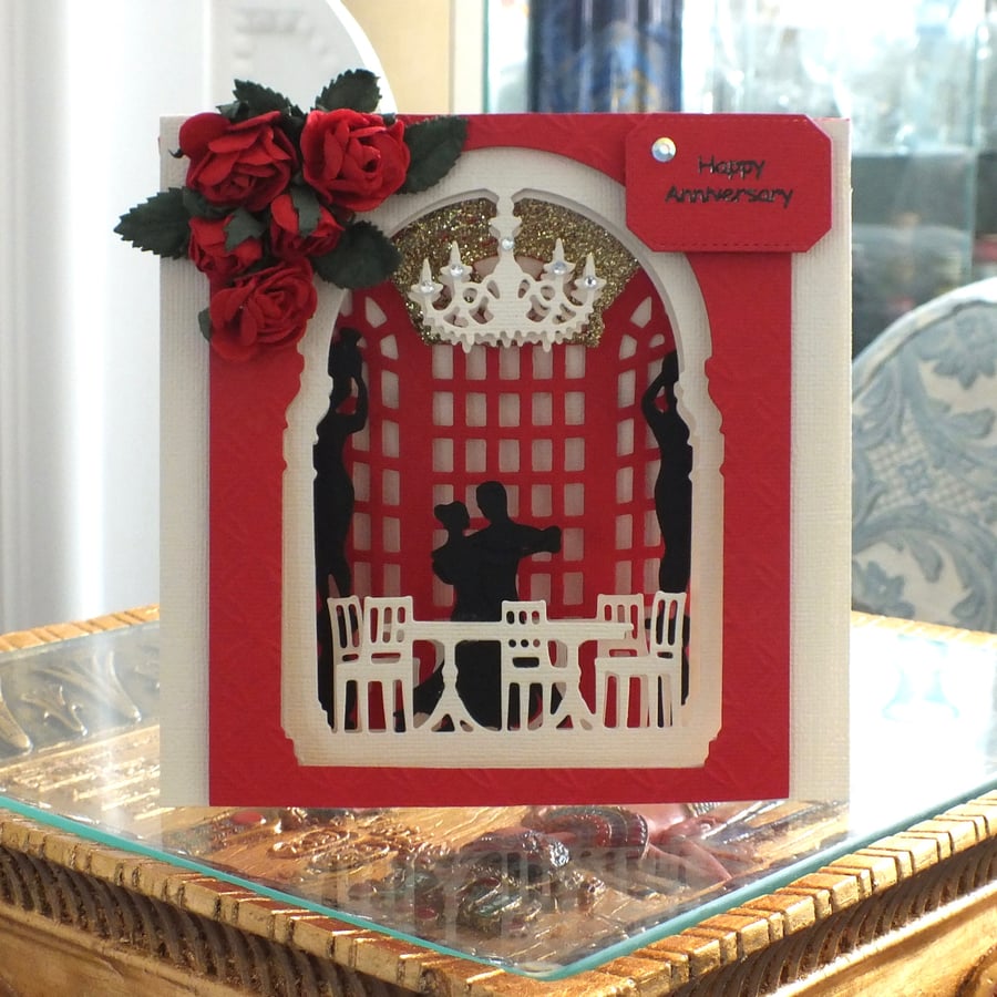 Luxury Handmade 3D Anniversary Pages Card