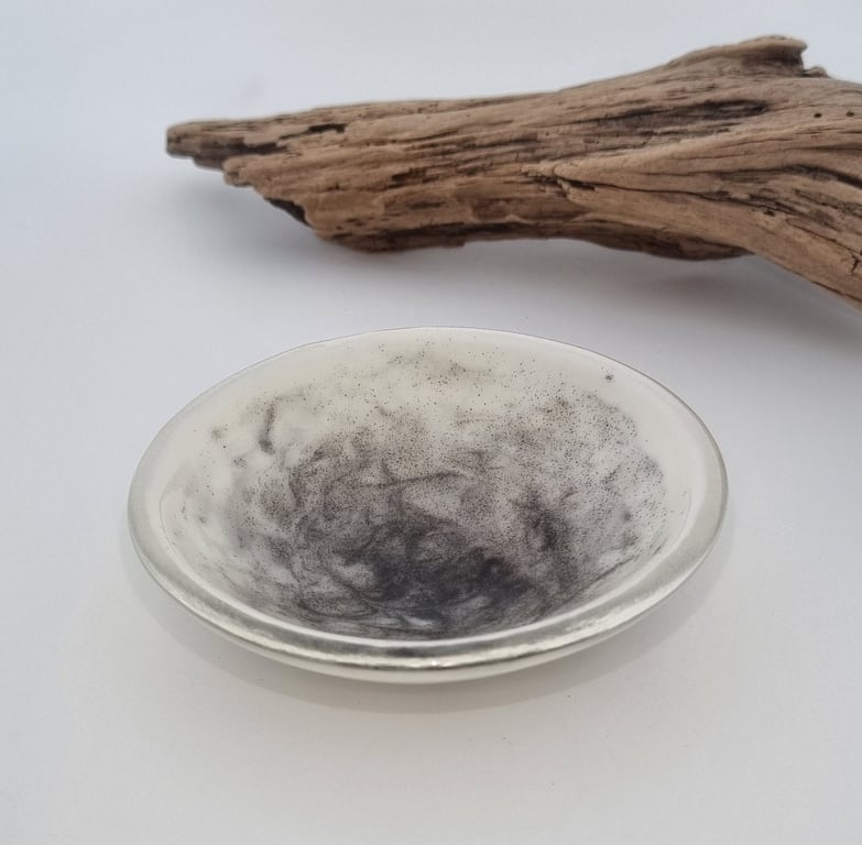 Fused Glass Trinket Dish, Tealight Holder