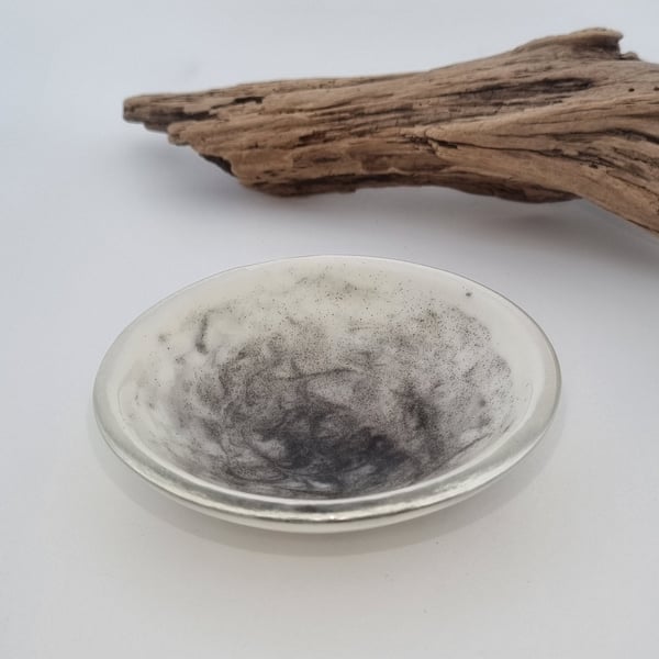 Fused Glass Trinket Dish, Tealight Holder