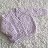 14" Newborn Girls Knots Patterned Cardigan