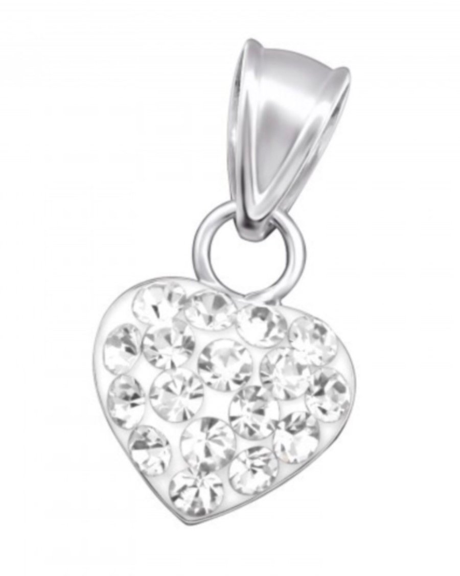 Sterling Silver Swarovski Encrusted Crystal Charm