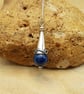 Long Blue Kyanite cone pendant necklace. Reiki jewelry - Image 2