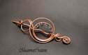 Copper hair slide