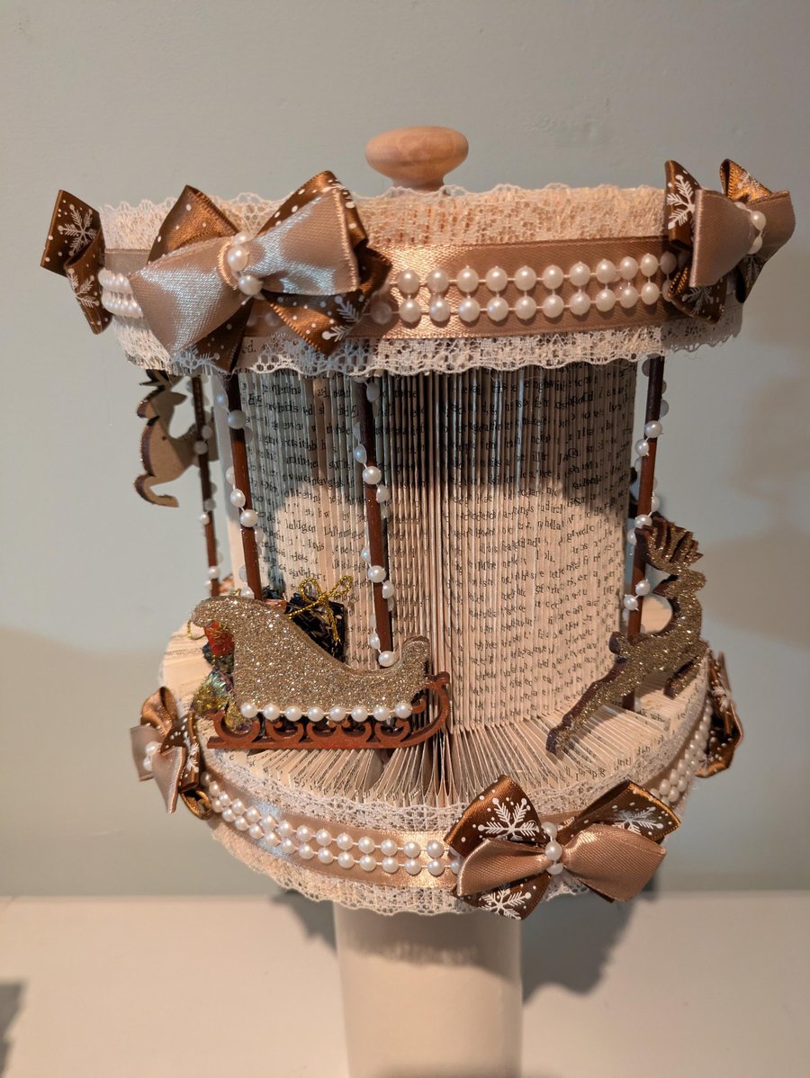 Christmas carousel table decoration