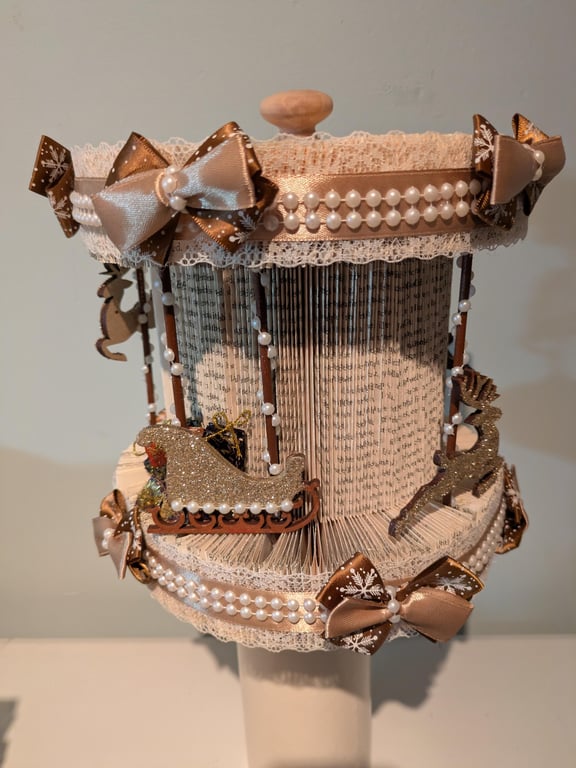 Christmas carousel table decoration