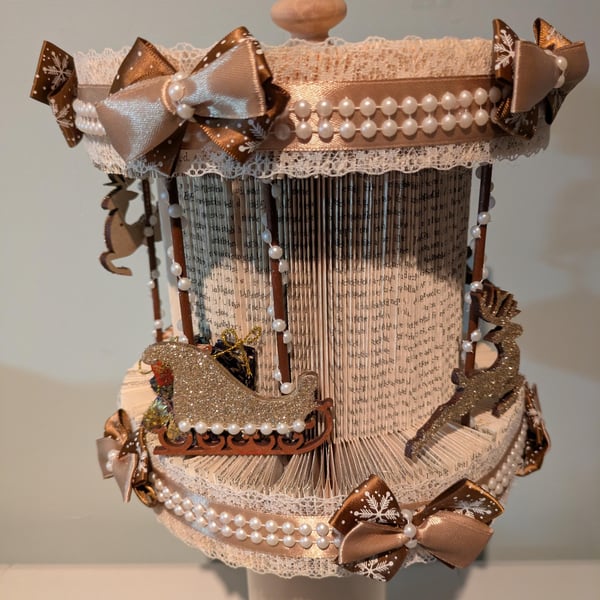 Christmas carousel table decoration