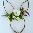 Easter bunny ears headband, birthday headband, photo shoot hair accessory, 