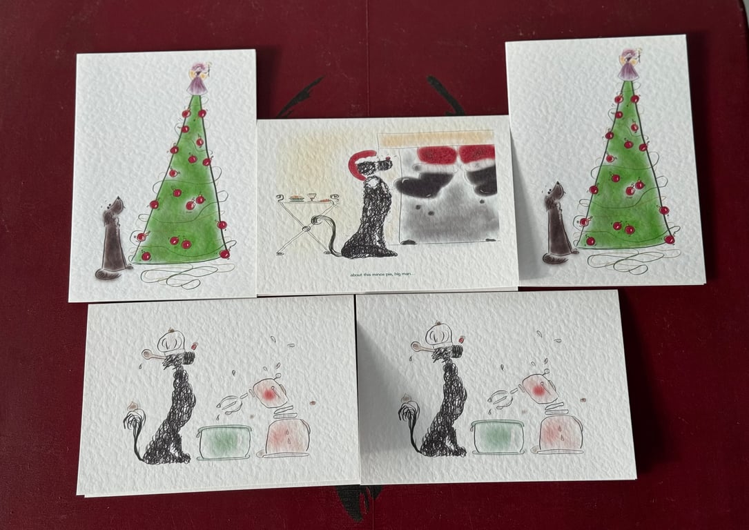 Collection of Assorted Dog Christmas Cards 