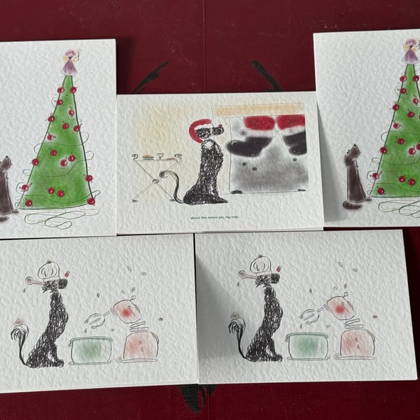 Collection of Assorted Dog Christmas Cards 
