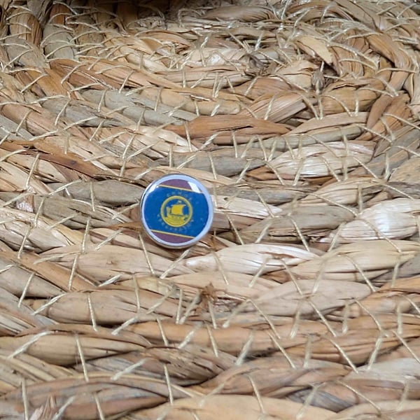 Corfu Flag Map Pin – Greek Island Travel Map Push Pin for Wooden Maps, Corfu pin