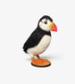 Needle felted mini puffin model, woollen sculpture - Folksy