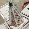 Handmade 3D Christmas tree keepsake card