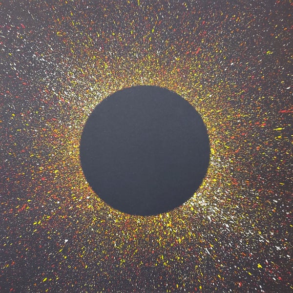 STAR COLOUR 11 - modern abstract art action painting
