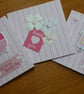 Pack of 3 cards - Pink Retro - Image 8