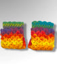 Crocheted Fingerless Dragon Scale Gloves - Image 6