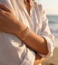 Coastal Wave Silver Bangle - Image 4