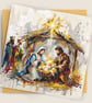 Nativity Scene – Premium Festive Greeting Card