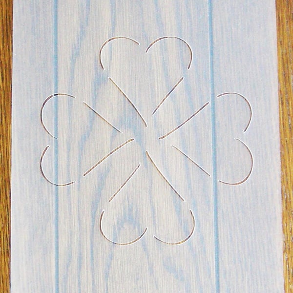 Hearts Quilting Stencil A5 Mask Reusable PP Sheet for Arts & Crafts, DIY