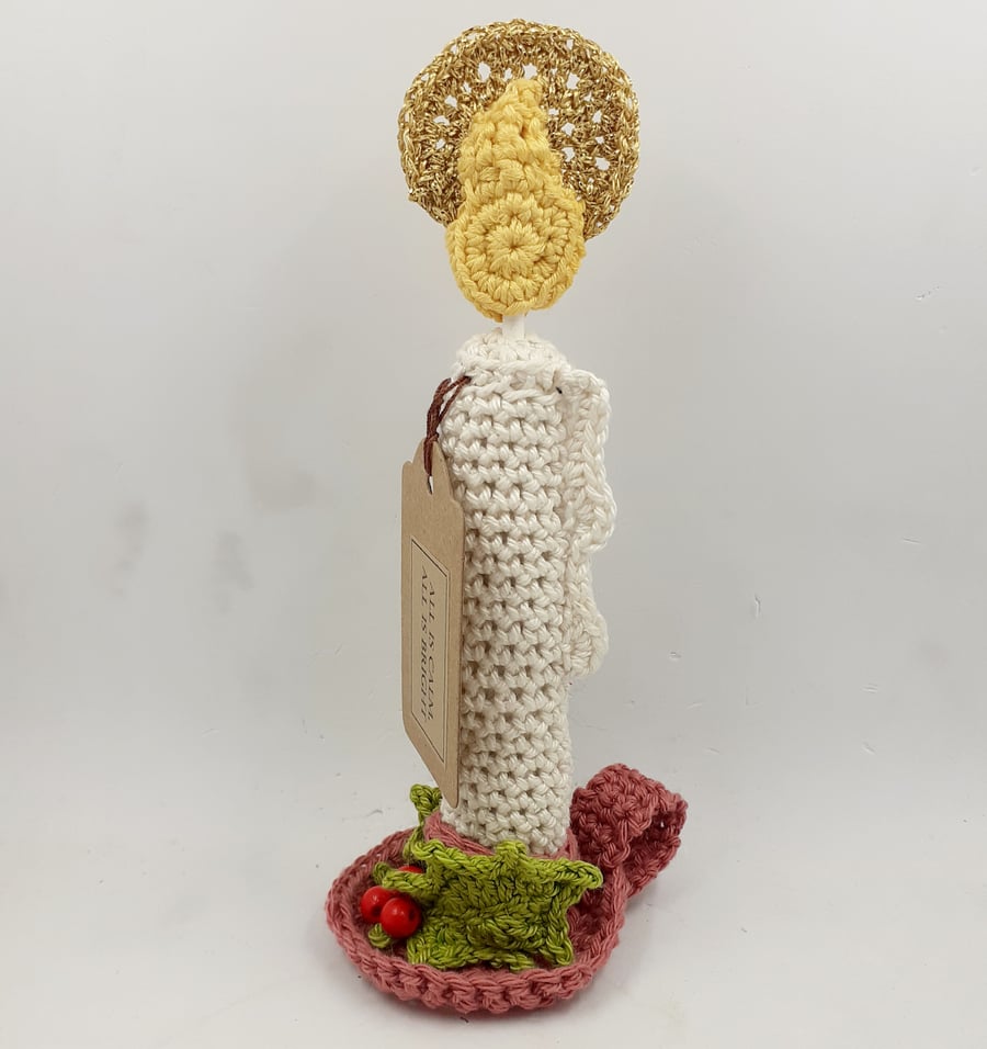 Crochet Christmas Candle