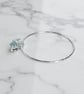 Sterling Silver Sea Glass Charm Bangle - Image 5