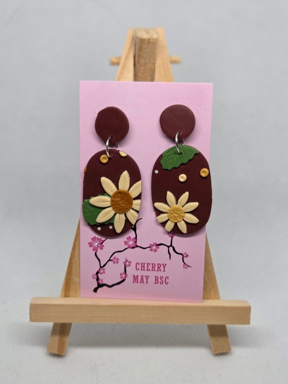 Autumn Oval Earrings