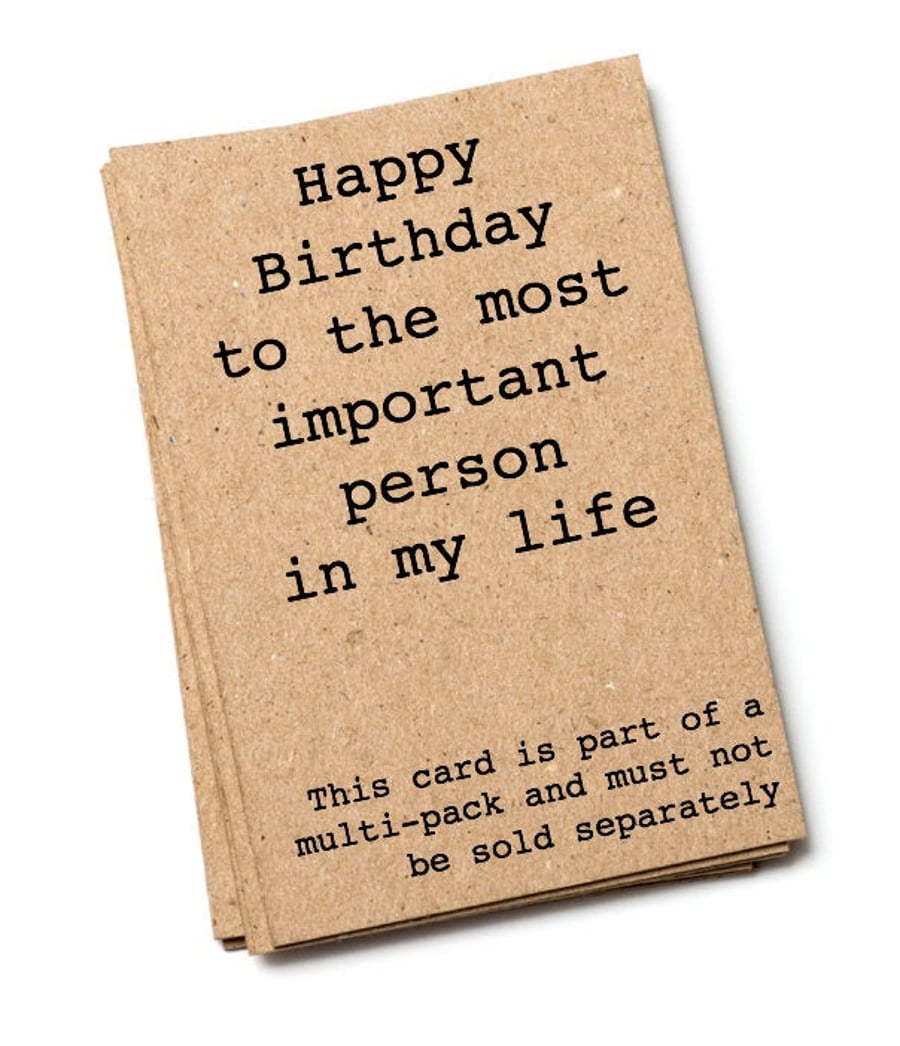 Birthday Card, Funny card, Recycled birthday card, Humour card