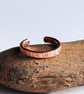Copper Ear Cuff for Helix or Conch - Hammer Textured - 2mm 