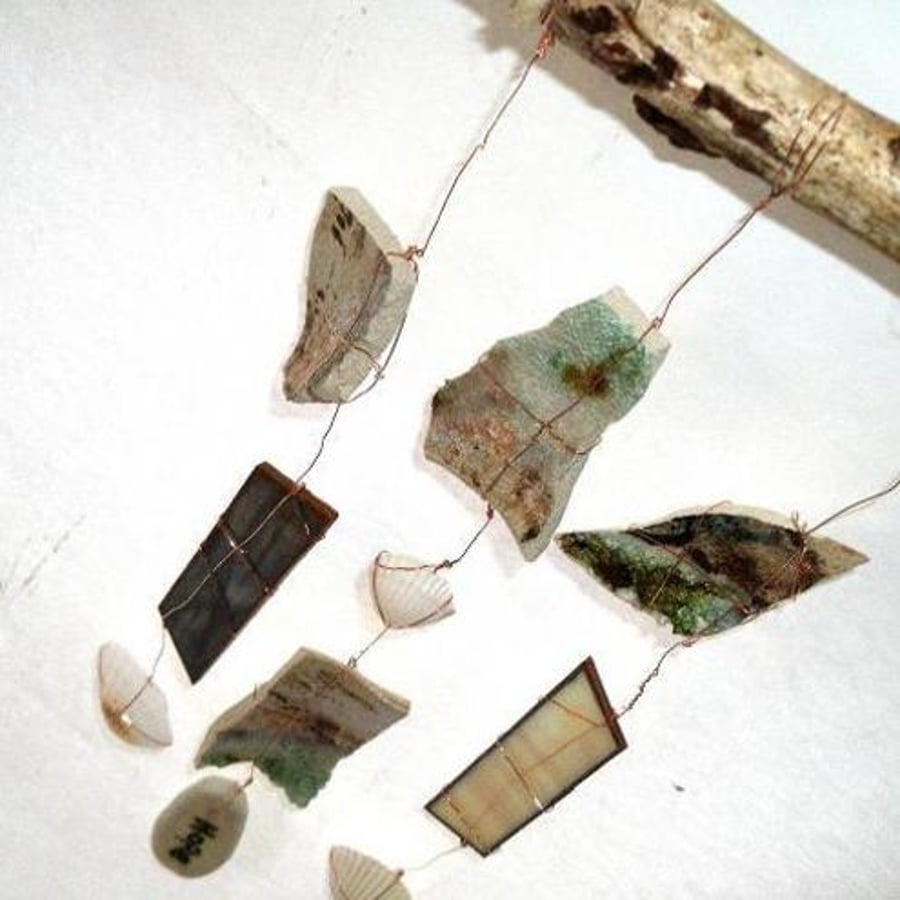 'Hope' Natural Hanging Mobile / Wind Chime