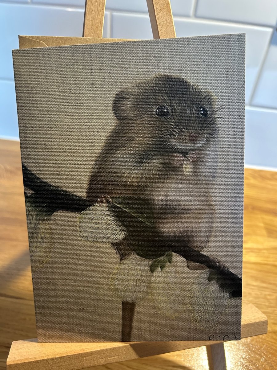 5x7 inch Harvest Mouse Card