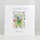 Mother’s Day Card with Detachable Glass Bookmark or Light Catcher