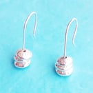 Sterling Silver Disc Earrings