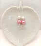 Pearl Earrings - Love Heart Pearl Drop Earrings - Choice of Colours - Image 5