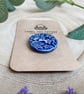 Decorative 28mm Blue Ceramic Button - Image 4