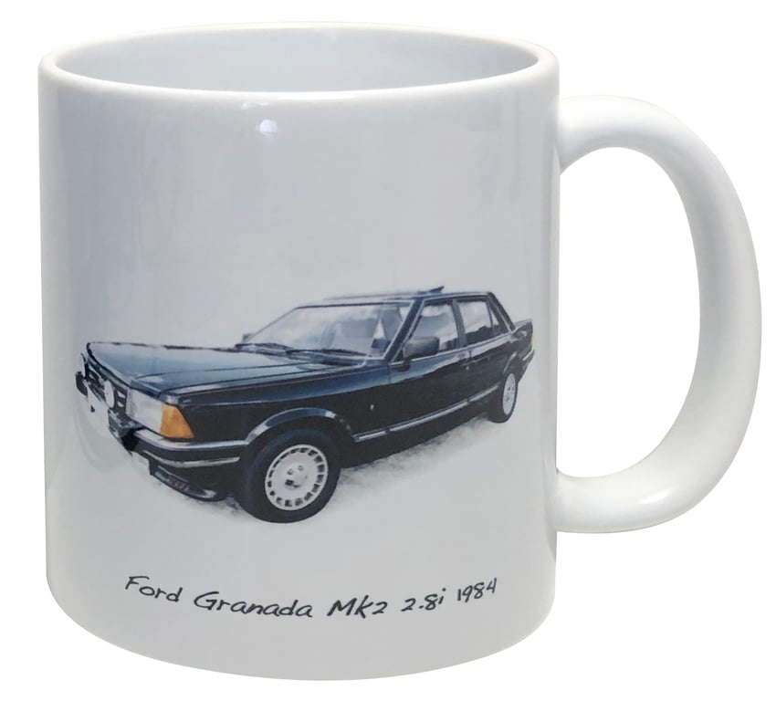 Ford Granada 2.8i Mk2 1984 - 11oz Ceramic Mug 