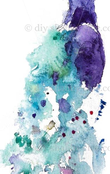 Waterslide Furniture Vintage Image Transfer DIY Shabby Chic  Watercolour Peacock
