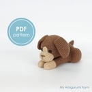 PATTERN: crochet puppy pattern - amigurumi puppy pattern - dog - home pet
