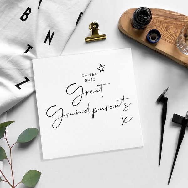 Great Grandparents Card - Blank card