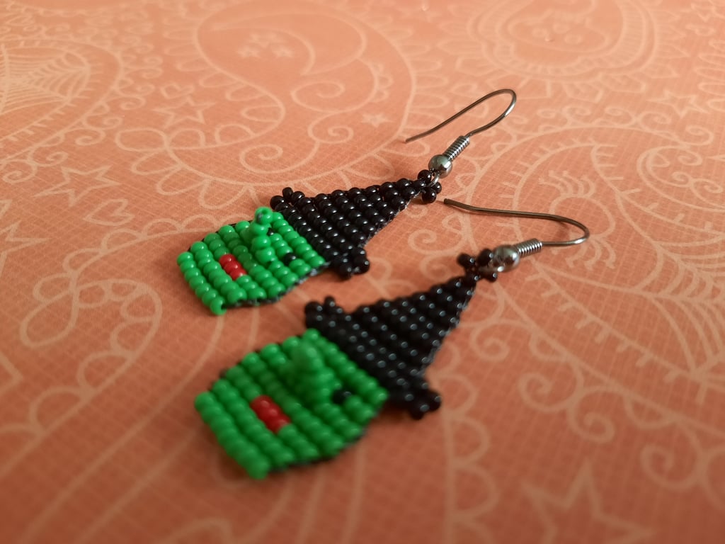 Witch Beadwork Earrings (1)