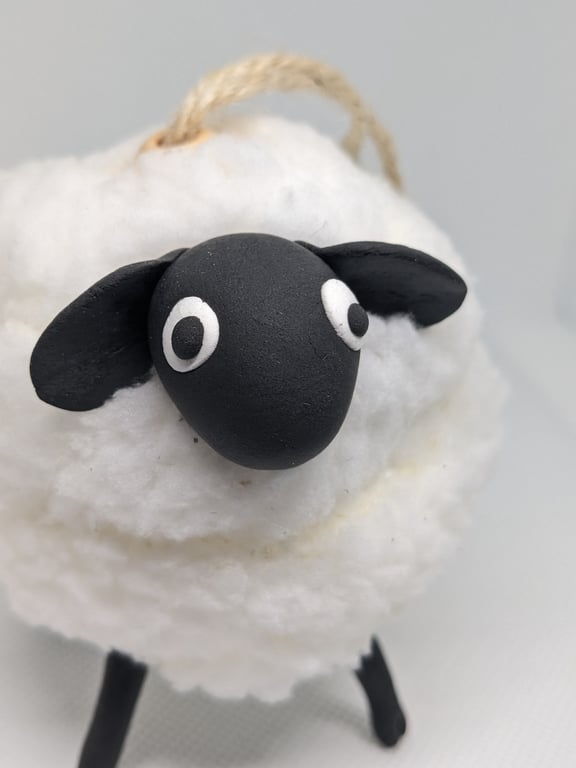 Christmas bauble, Welsh sheep Baaaaaball