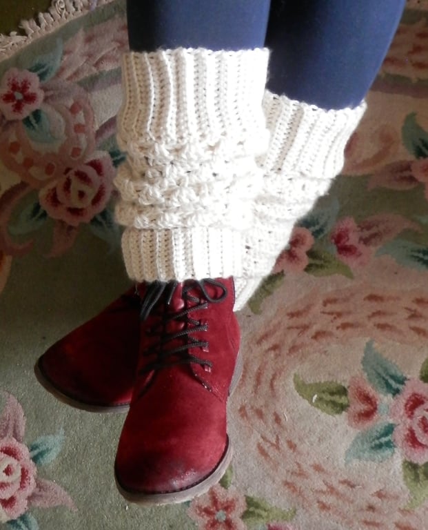 Crochet Leg-Ankle Warmers-Gaiters PDF PATTERN